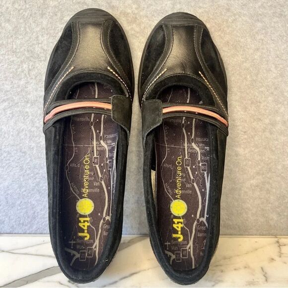 J-41 Slip-On Mary Jane Hiking Outdoor Shoes Jaunt Black size 8 - Picture 5 of 8